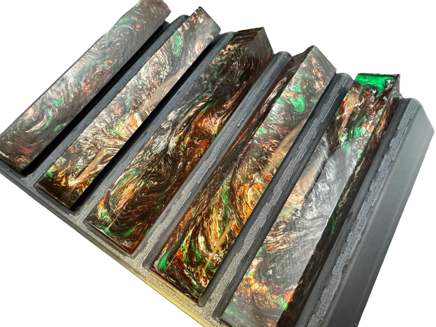 Pen Turning Blank, Alumilite Resin, Mint Julep