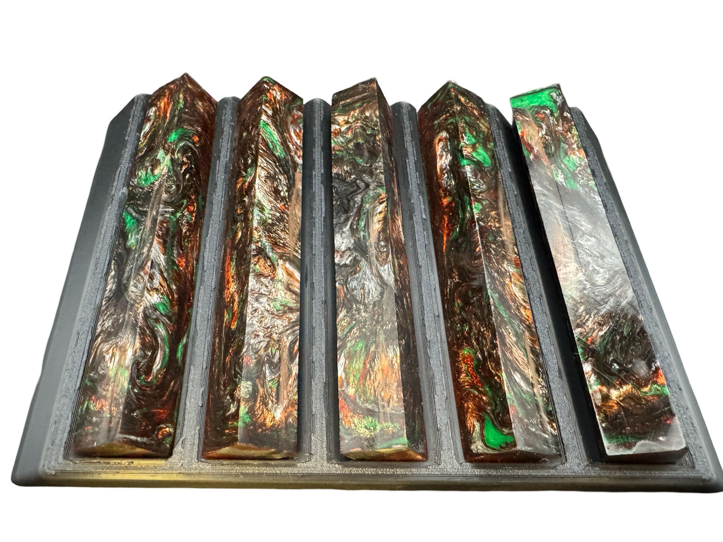 Pen Turning Blank, Alumilite Resin, Mint Julep