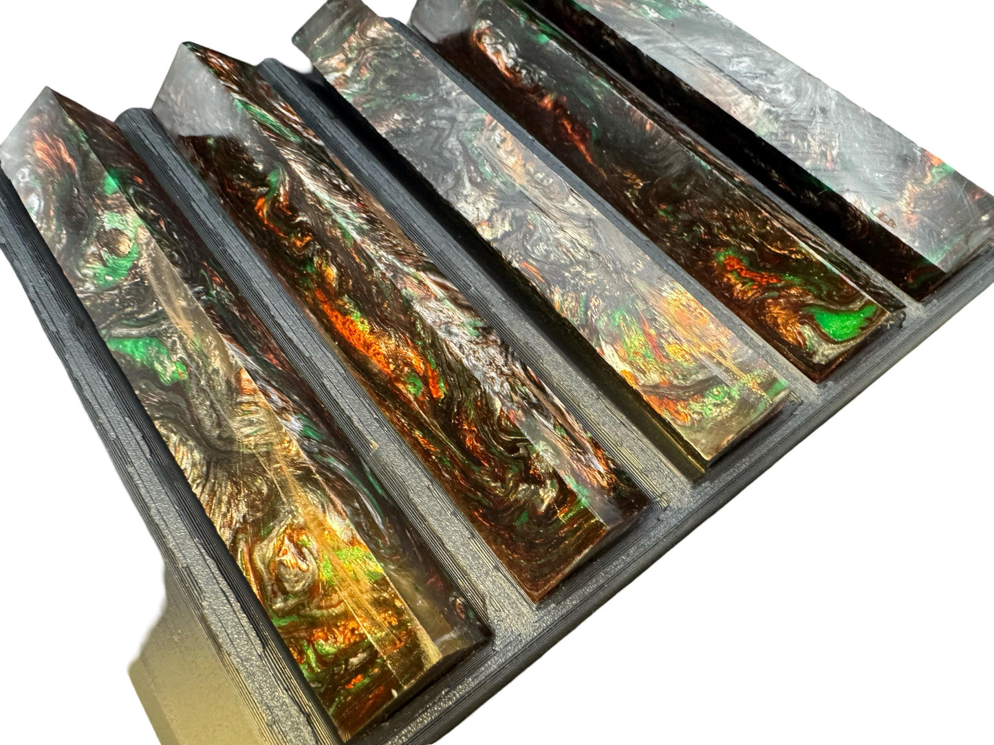 Pen Turning Blank, Alumilite Resin, Mint Julep