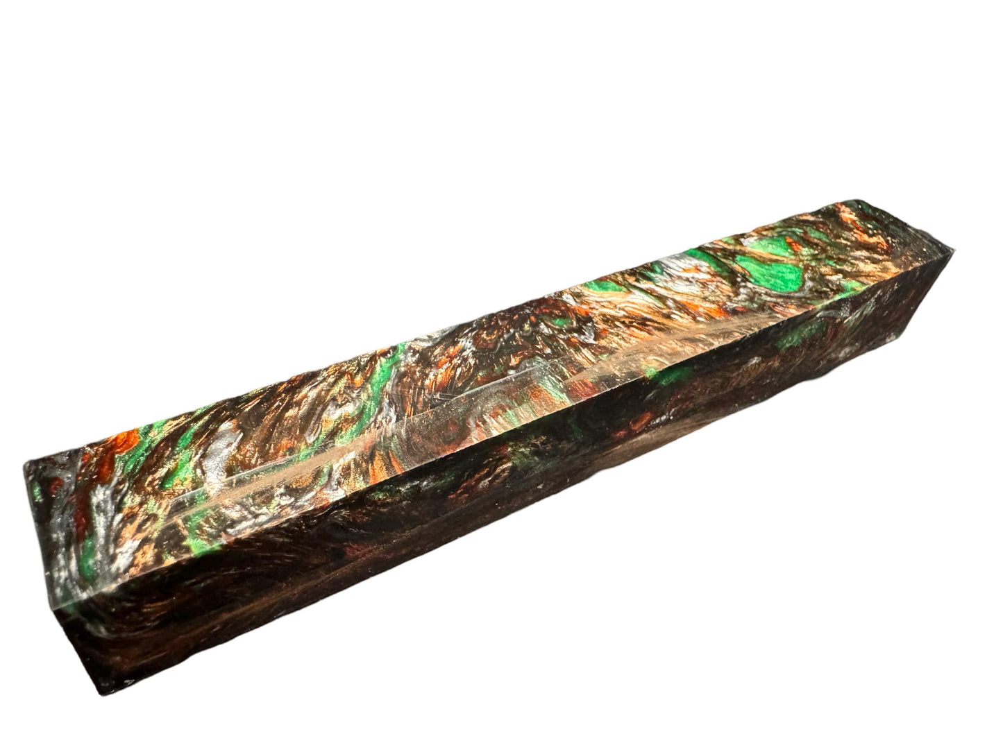 Pen Turning Blank, Alumilite Resin, Mint Julep