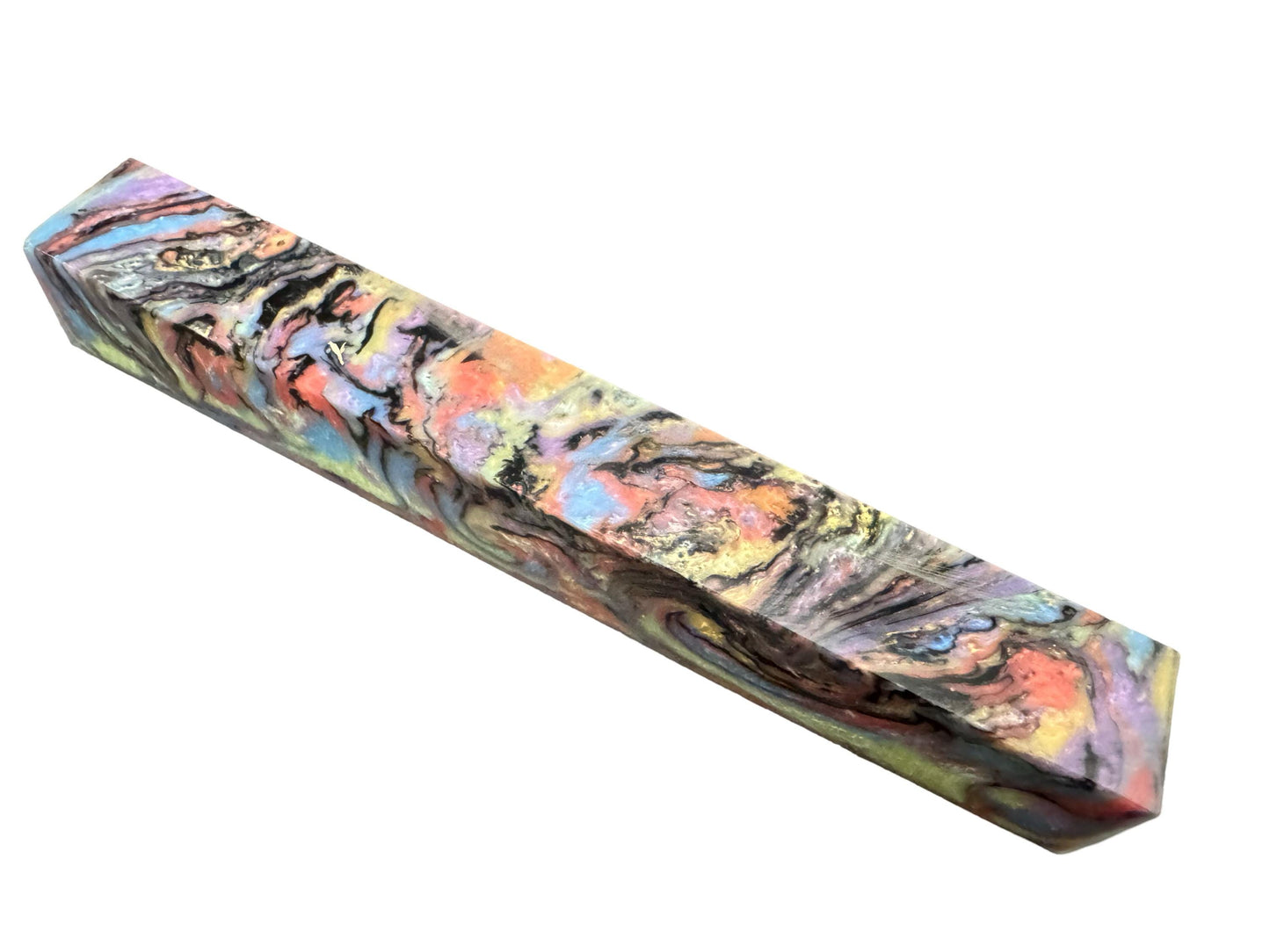Pen Turning Blank, Alumilite Resin, Intense Abalone