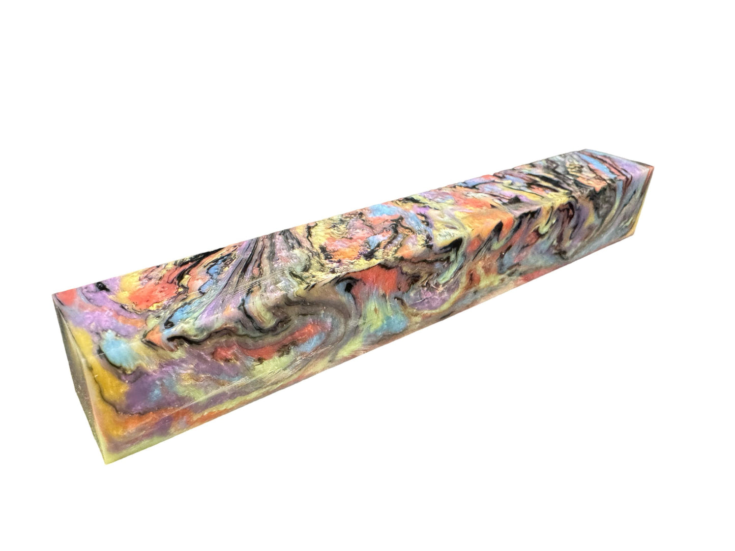 Pen Turning Blank, Alumilite Resin, Intense Abalone