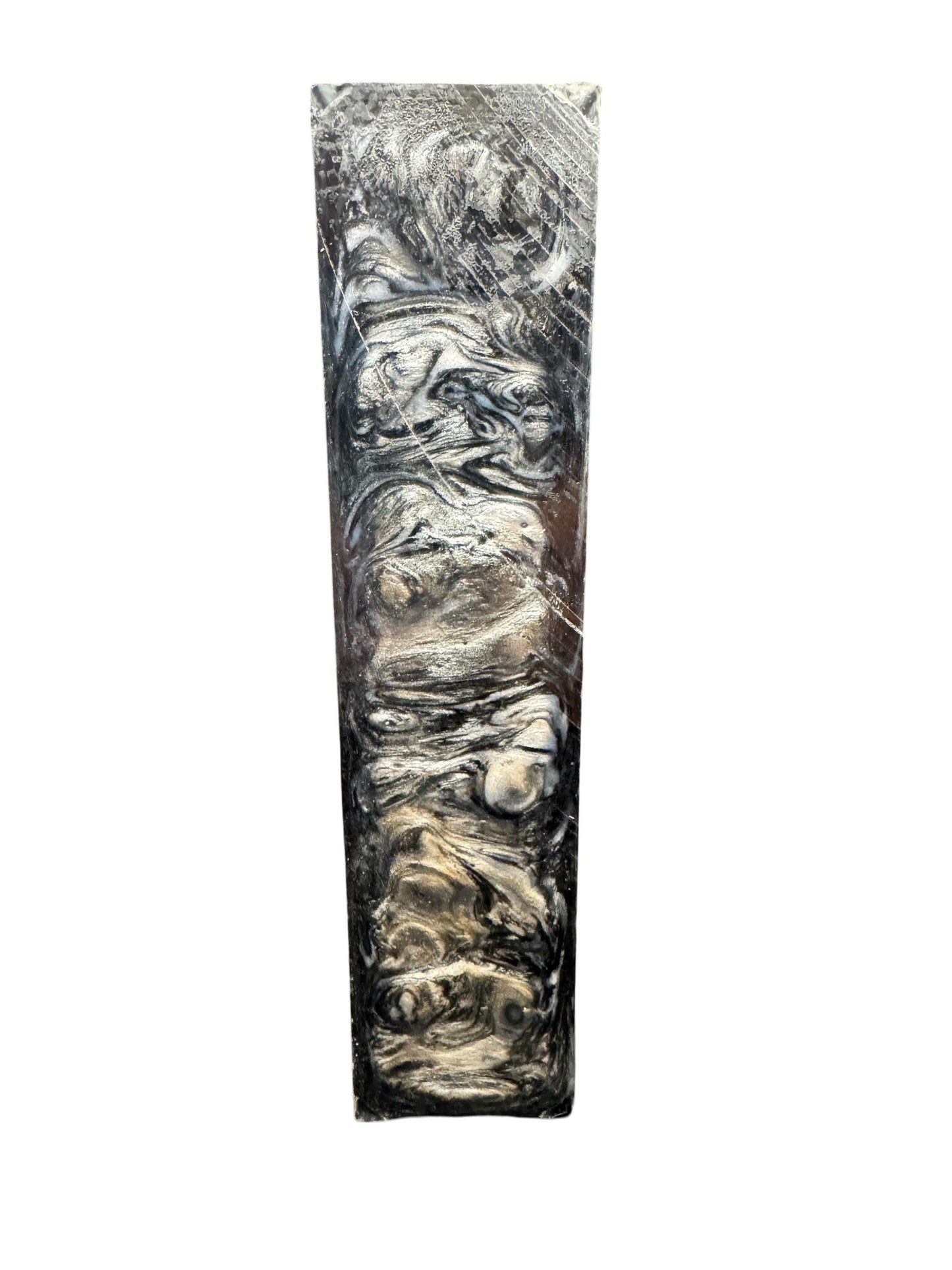 Handle Turning Blank, Alumilite Resin, 1.5x1.5x6, Damascus