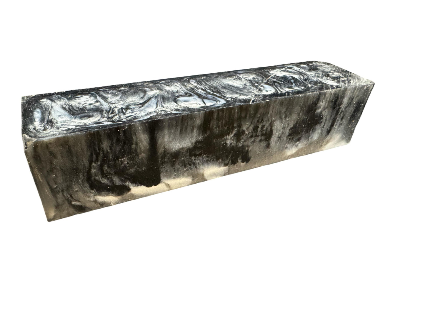 Handle Turning Blank, Alumilite Resin, 1.5x1.5x6, Damascus