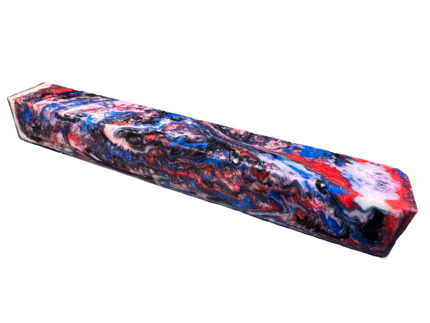 Pen Turning Blank, Alumilite Resin, Frozen Berries