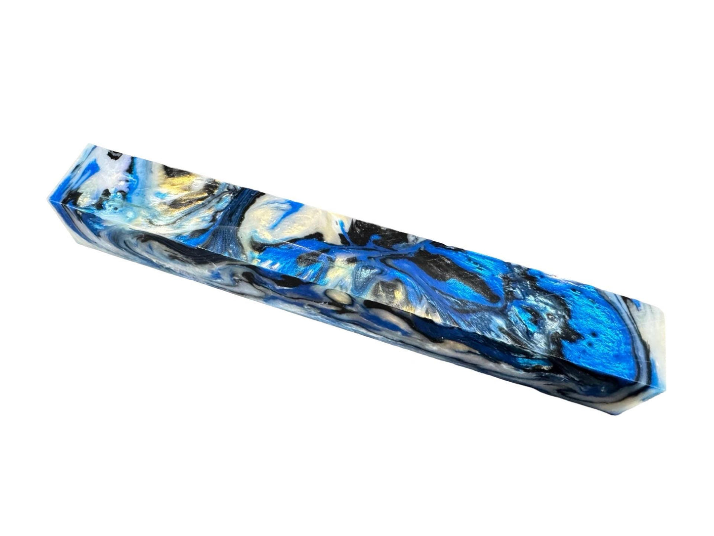 Pen Turning Blank, Alumilite Resin, Artic Gold Rush