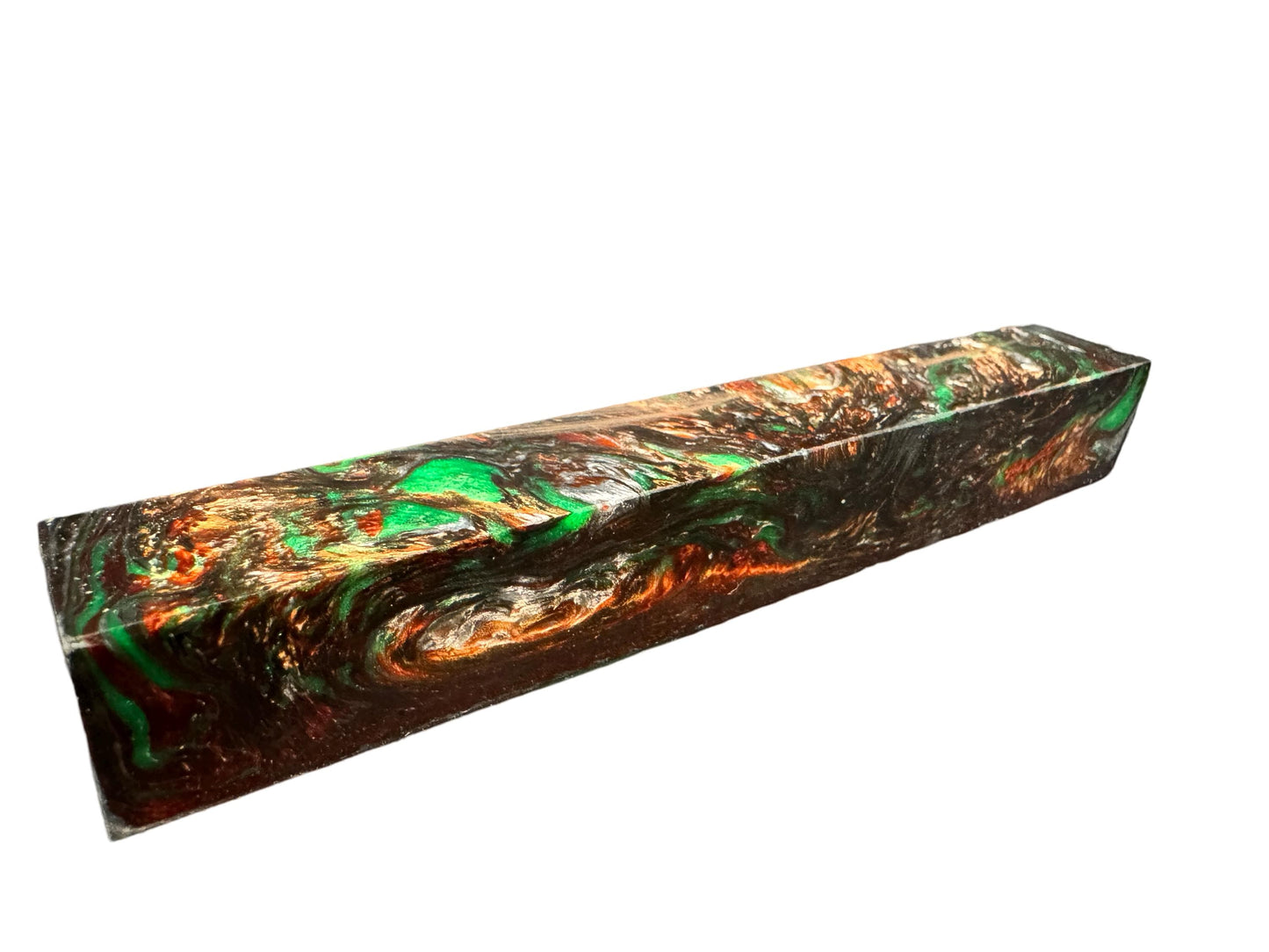 Pen Turning Blank, Alumilite Resin, Mint Julep