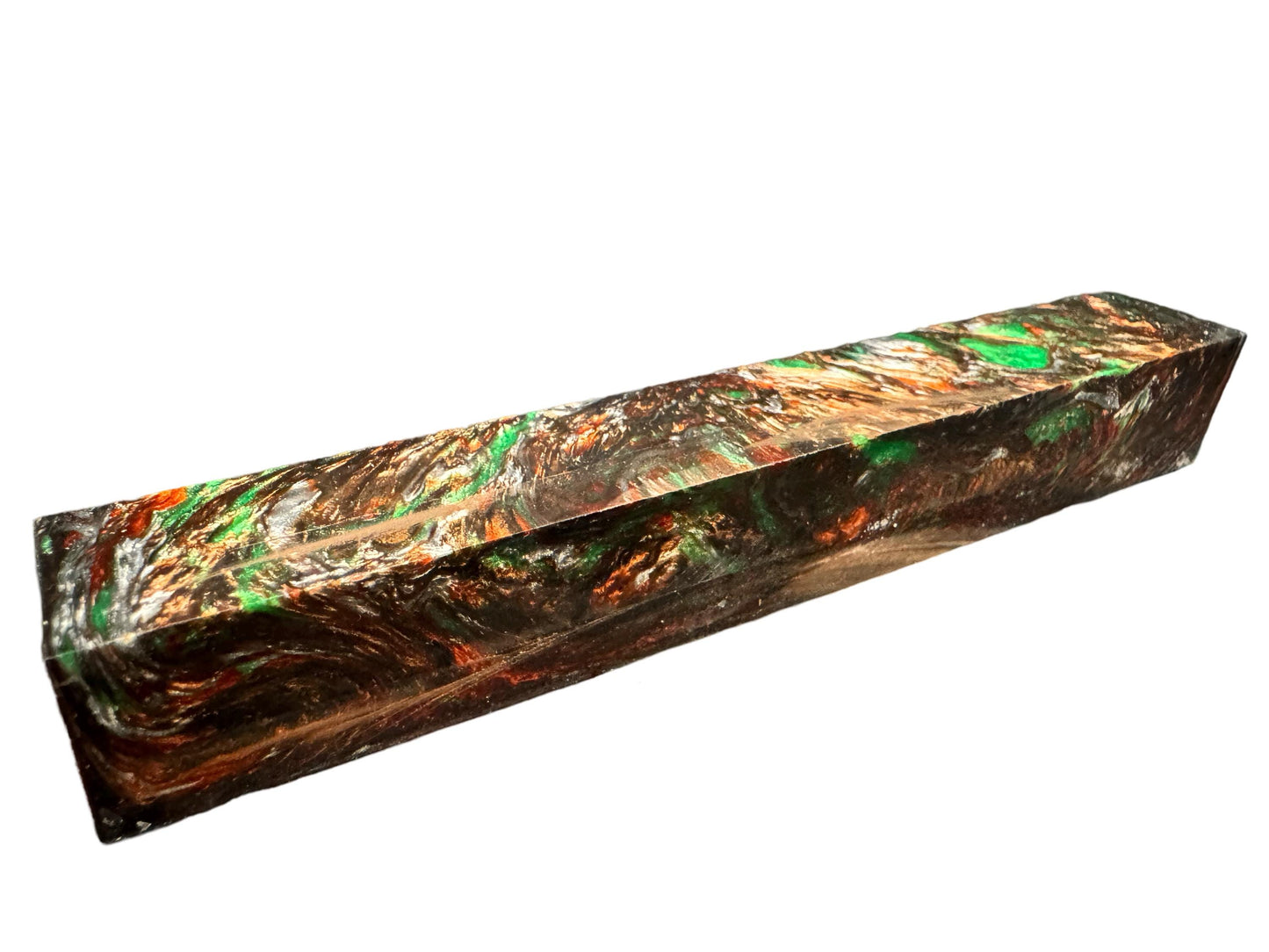 Pen Turning Blank, Alumilite Resin, Mint Julep