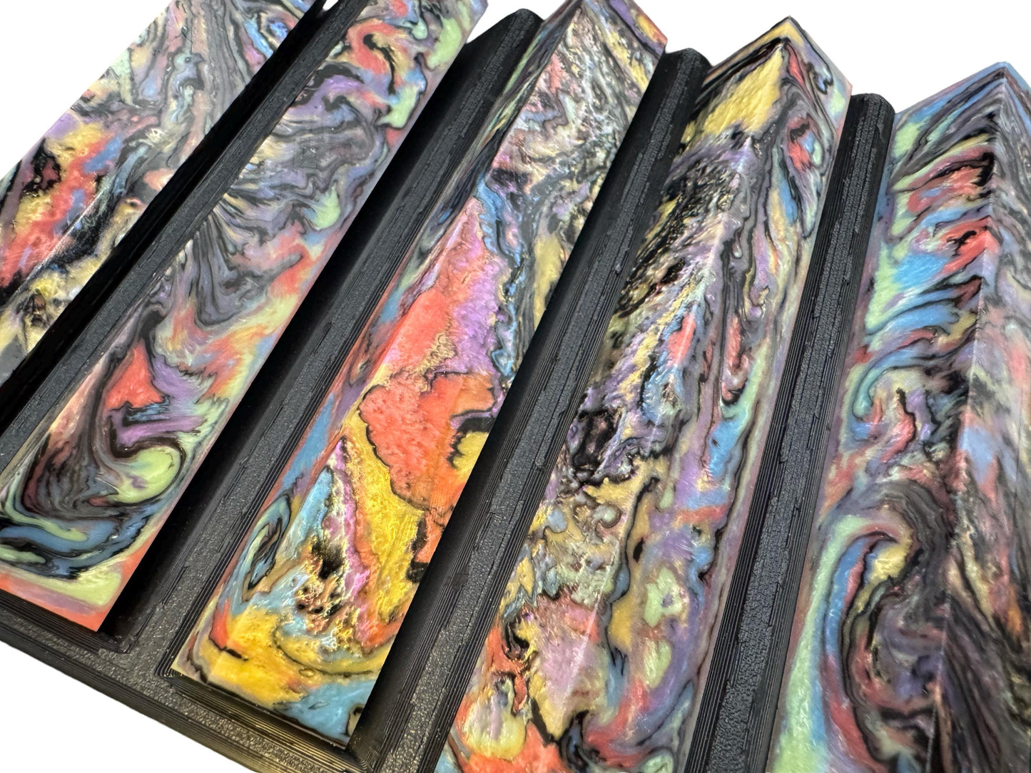 Pen Turning Blank, Alumilite Resin, Intense Abalone
