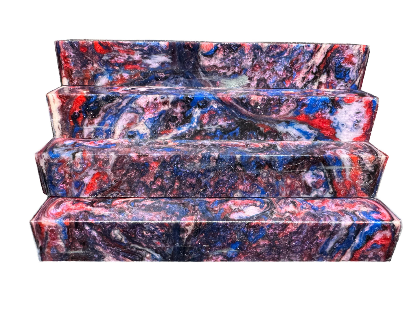 Pen Turning Blank, Alumilite Resin, Frozen Berries