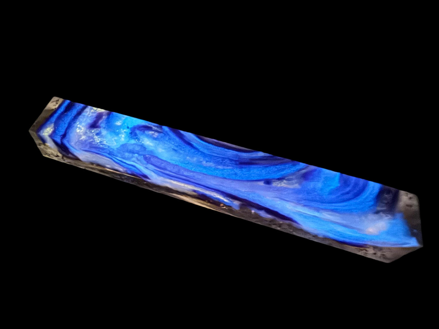 TRANSPARENT Pen Turning Blank, Alumilite Resin, Nebula