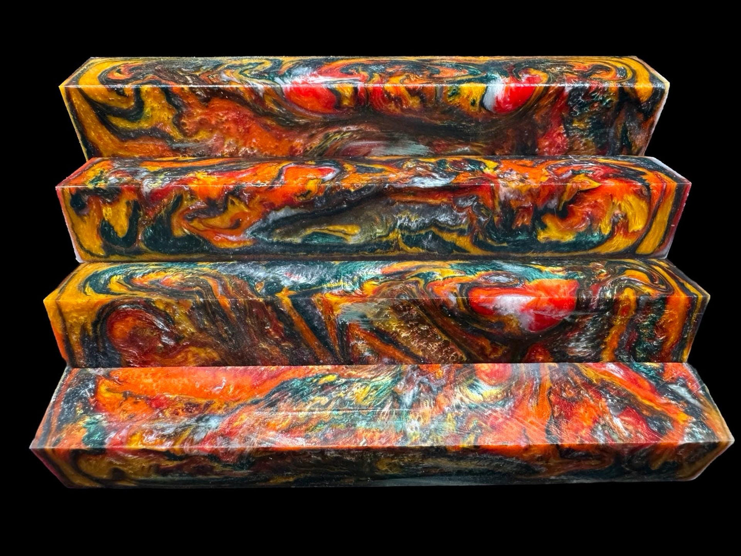 Pen Turning Blank, Alumilite Resin, Colorado Aspen Grove