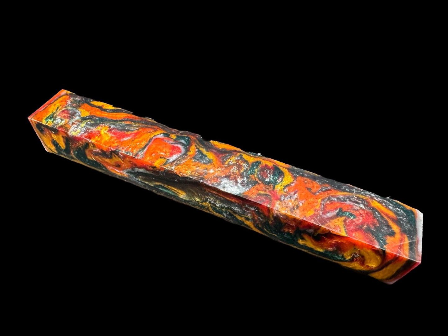 Pen Turning Blank, Alumilite Resin, Colorado Aspen Grove