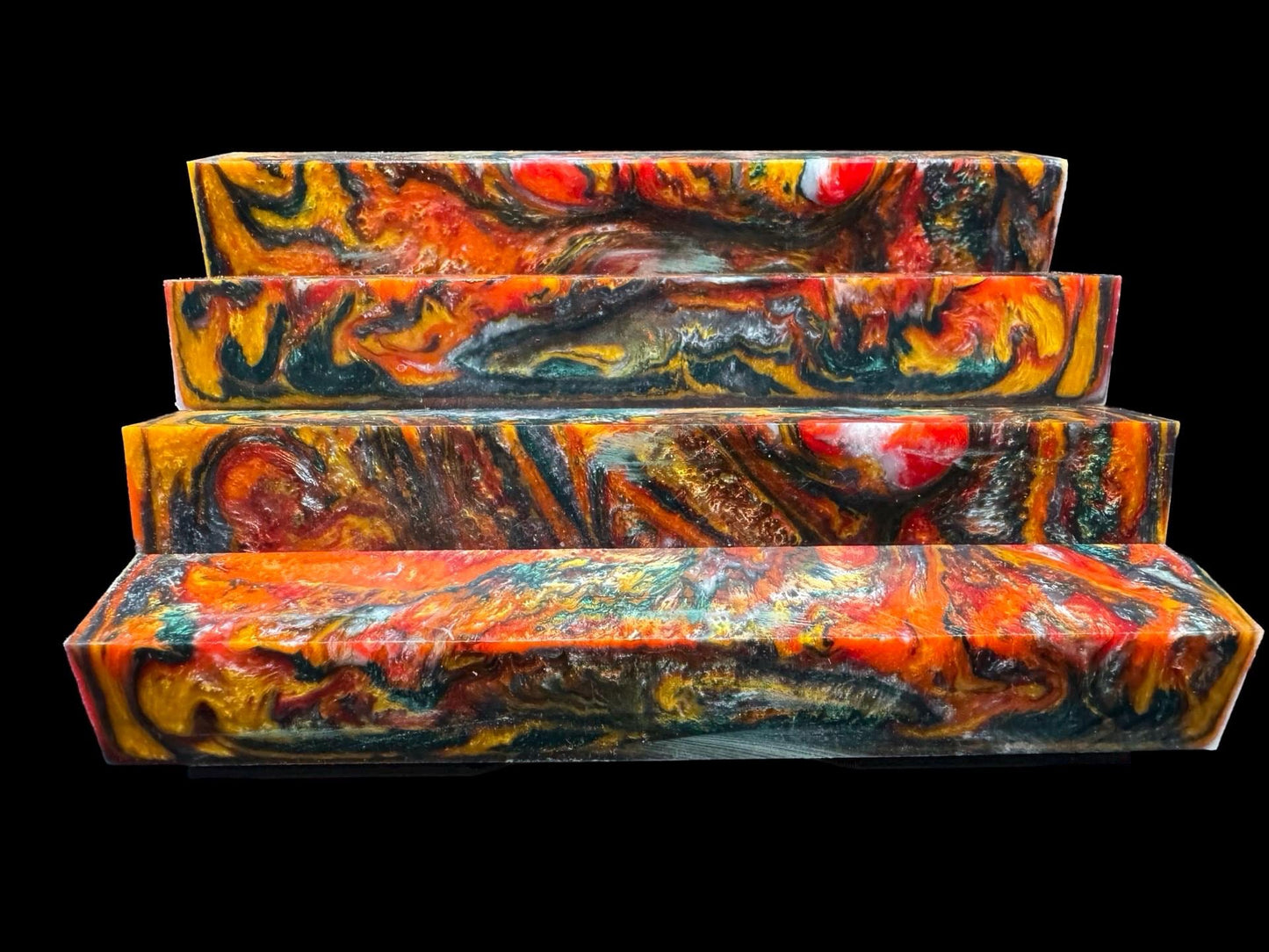 Pen Turning Blank, Alumilite Resin, Colorado Aspen Grove