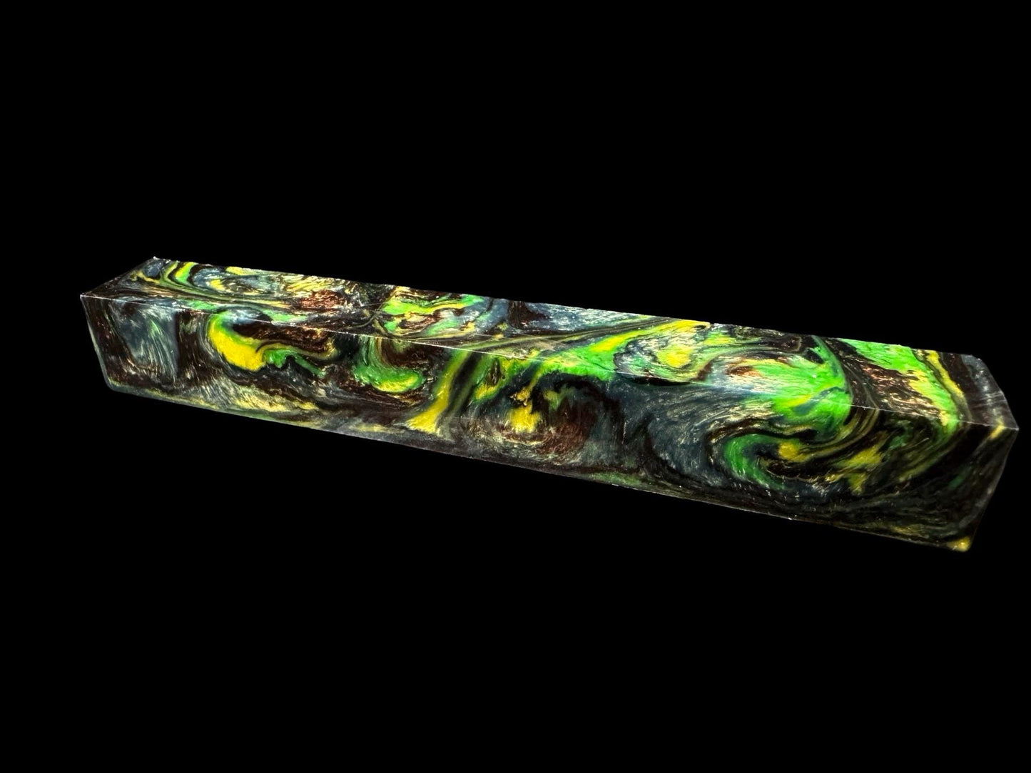 Pen Turning Blank, Alumilite Resin, Creature from the Black Lagoon