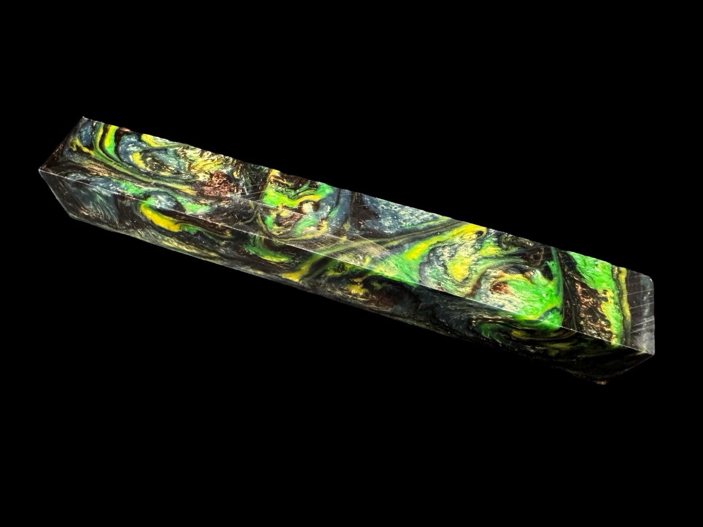 Pen Turning Blank, Alumilite Resin, Creature from the Black Lagoon
