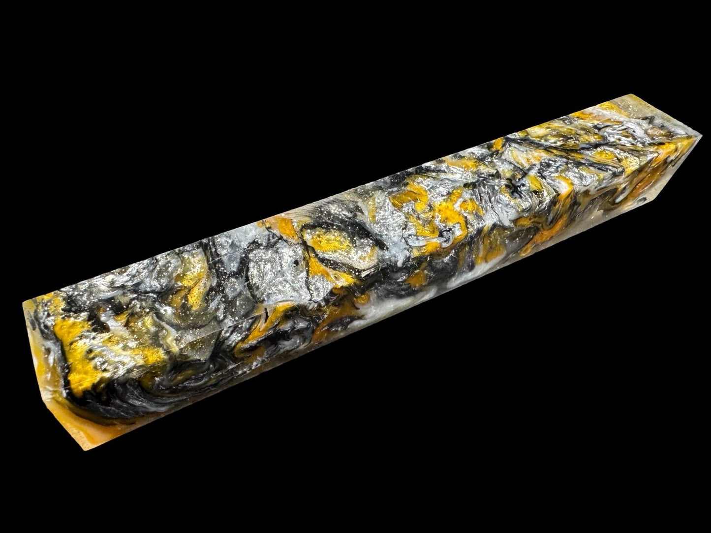 TRANSPARENT Pen Turning Blank, Alumilite Resin, Bling Bling