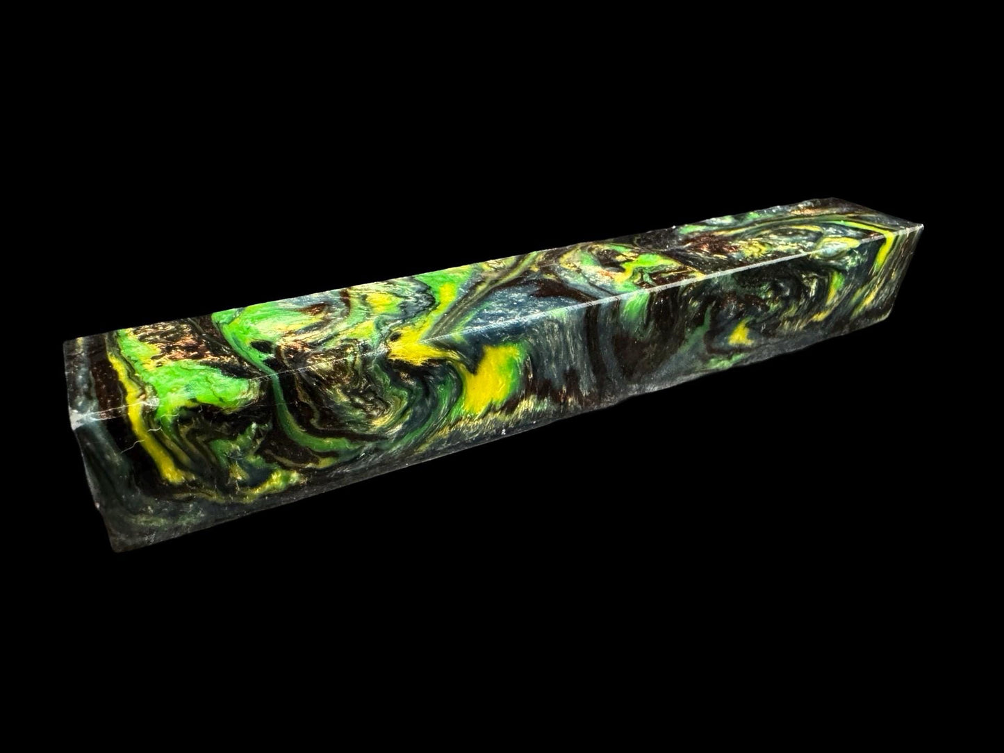 Pen Turning Blank, Alumilite Resin, Creature from the Black Lagoon