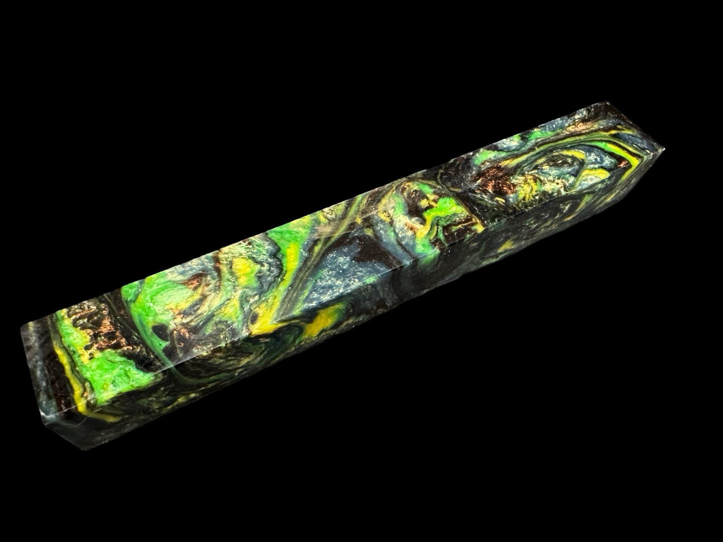 Pen Turning Blank, Alumilite Resin, Creature from the Black Lagoon