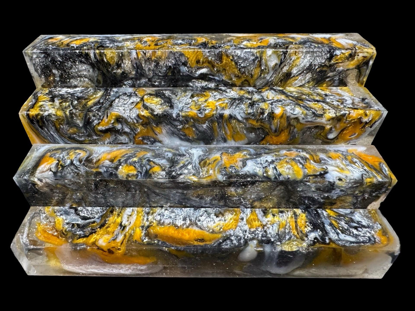 TRANSPARENT Pen Turning Blank, Alumilite Resin, Bling Bling