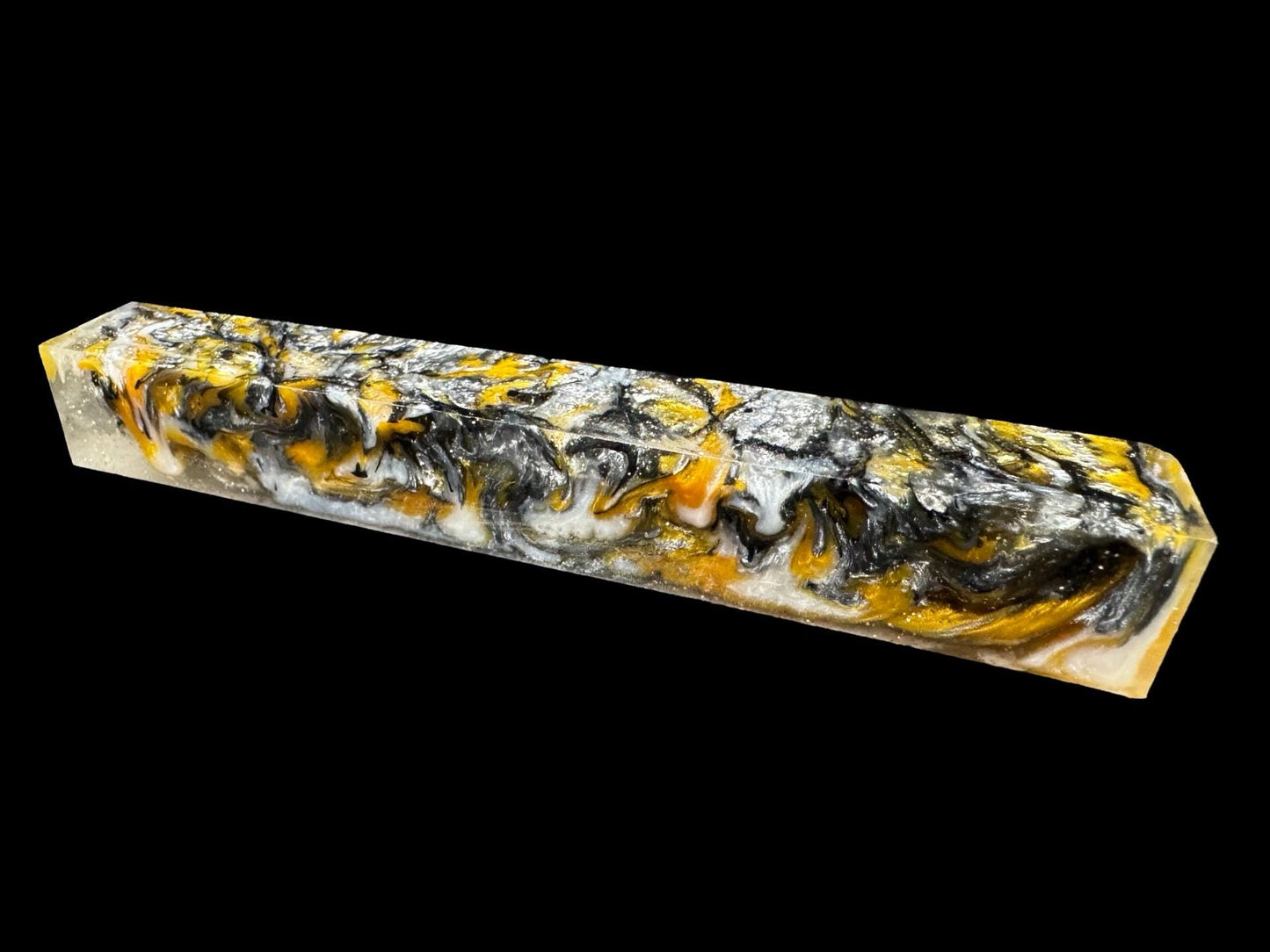 TRANSPARENT Pen Turning Blank, Alumilite Resin, Bling Bling