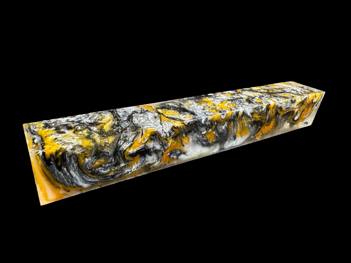TRANSPARENT Pen Turning Blank, Alumilite Resin, Bling Bling