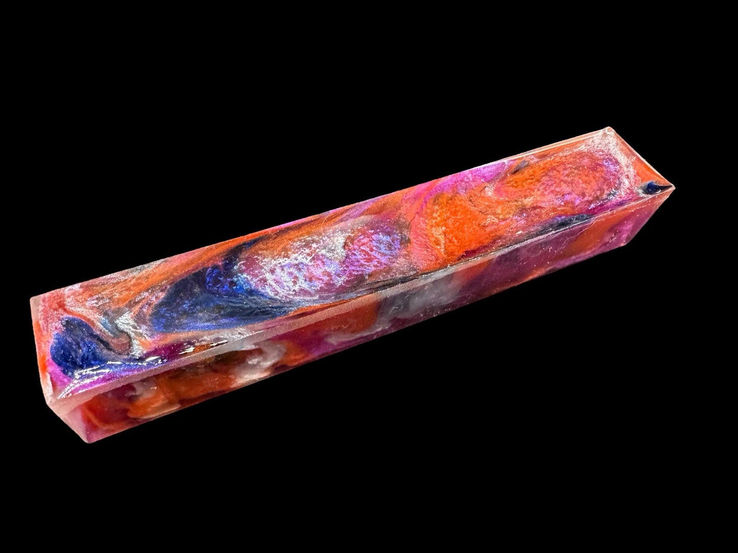 TRANSPARENT Pen Turning Blank, Alumilite Resin, Summer Nights