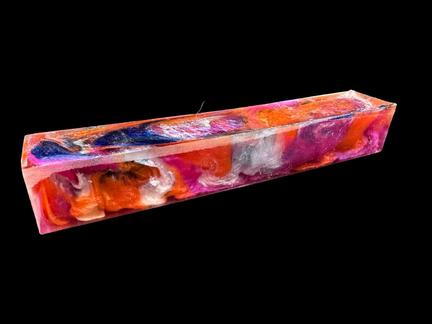 TRANSPARENT Pen Turning Blank, Alumilite Resin, Summer Nights