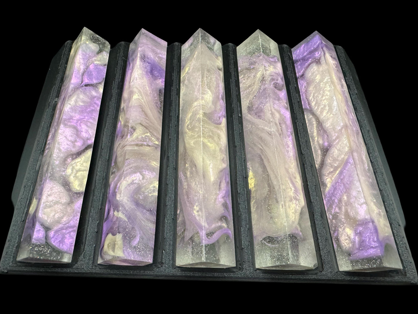 TRANSPARENT Pen Turning Blank, Alumilite Resin, Lavender Ice