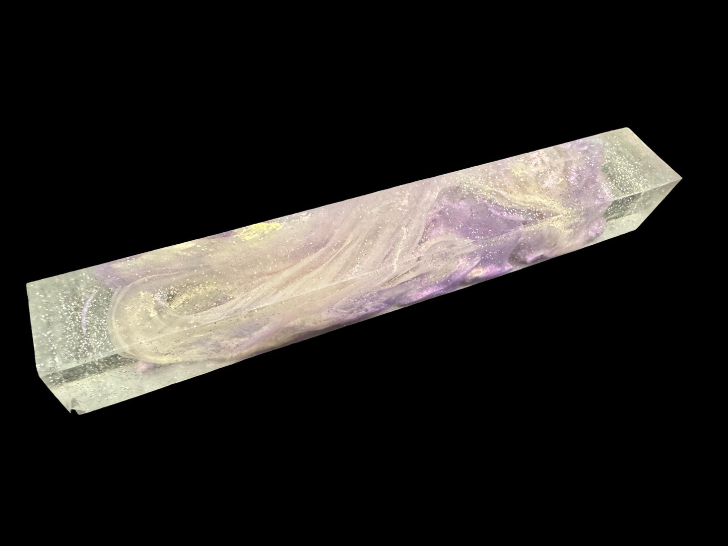 TRANSPARENT Pen Turning Blank, Alumilite Resin, Lavender Ice