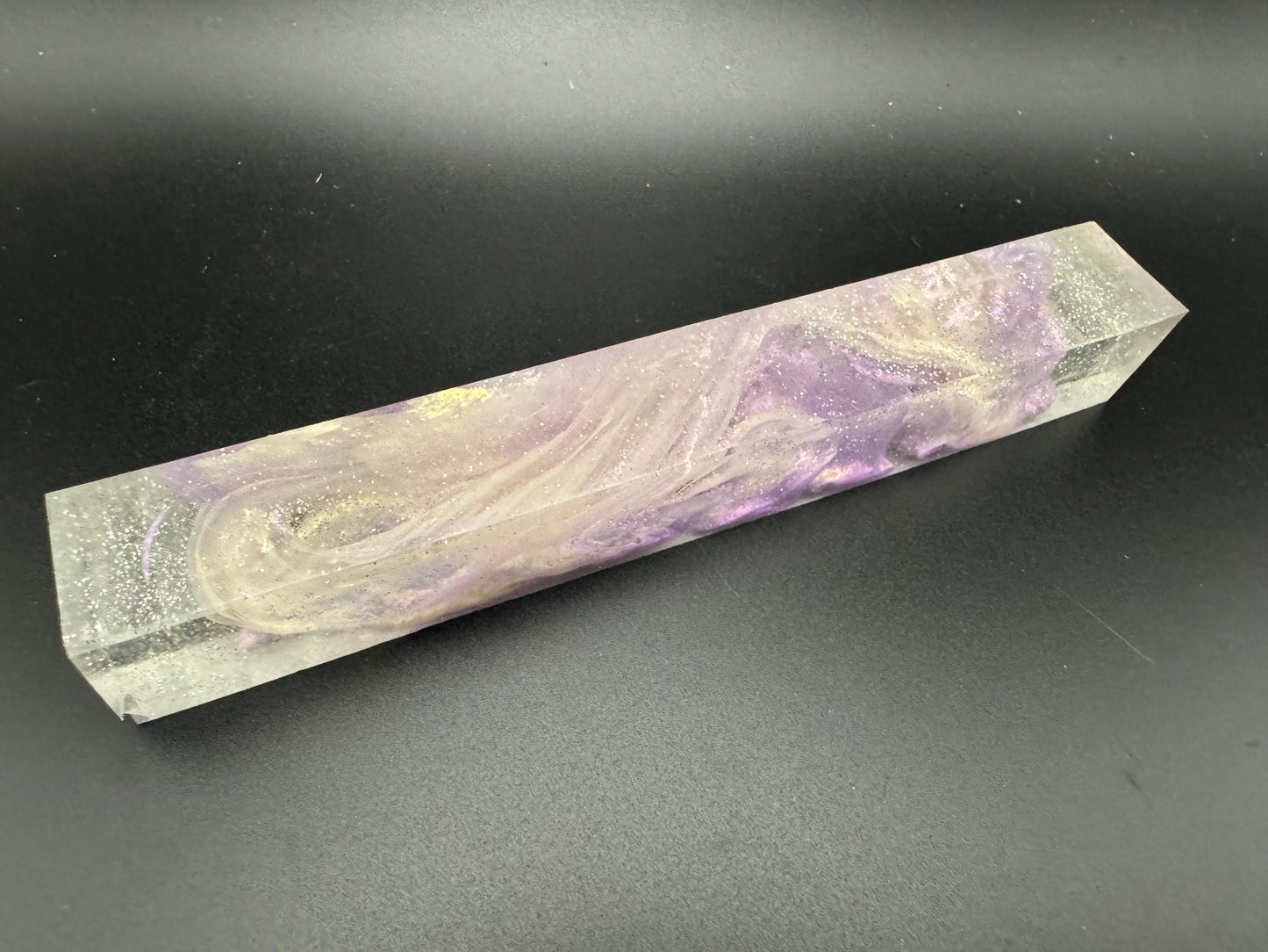 TRANSPARENT Pen Turning Blank, Alumilite Resin, Lavender Ice