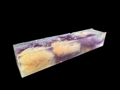 Dried Flowers Pen Turning Blank, Alumilite Resin, Oversized, Blank 102